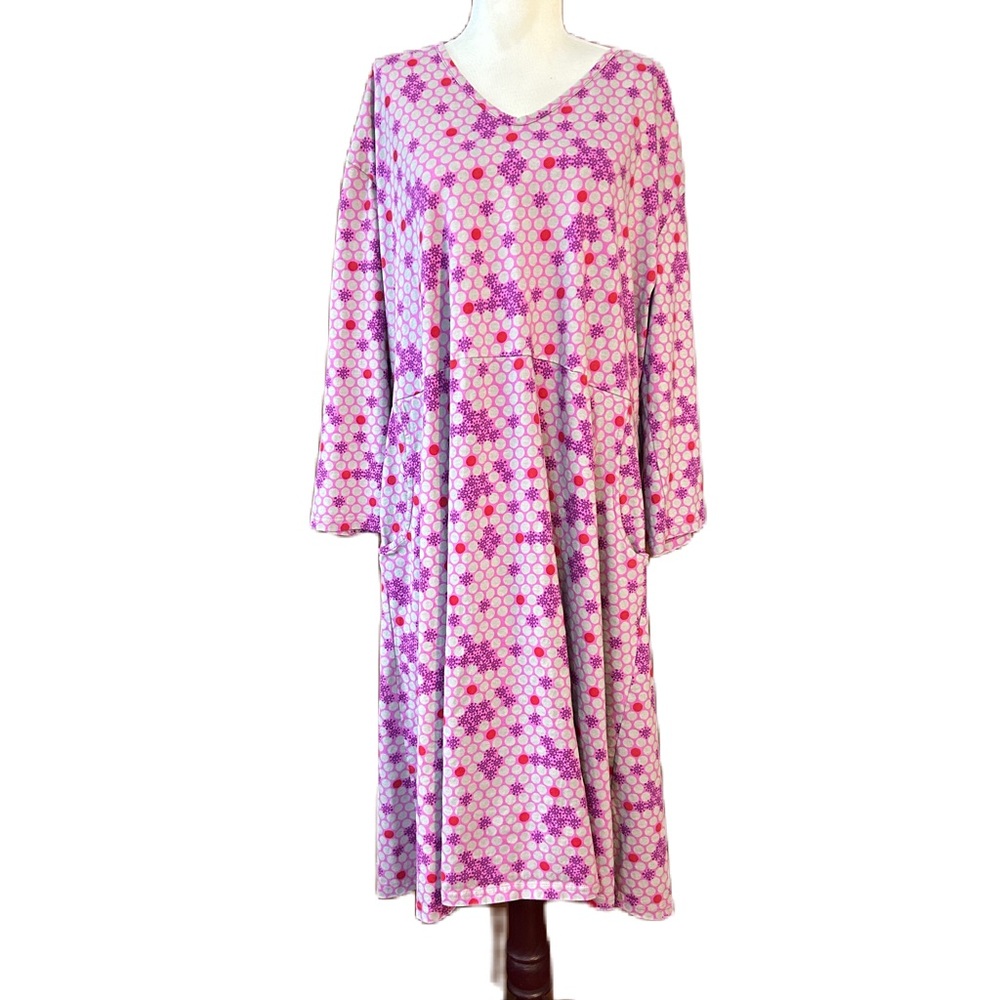 Svaha purple and gray dress